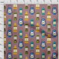 thumbnail image 4 of oneOone Velvet Dusty Pink Fabric Retro Lantern Craft Projects Decor Fabric Printed By The Yard 58 Inch Wide, 4 of 5