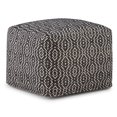 thumbnail image 1 of Simpli Home Pouf Carré Bohème Graham en Noir à Motifs et Coton Naturel, 1 of 6