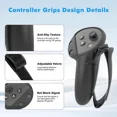 thumbnail image 2 of Silicone Cover Set Compatible with Oculus/Meta Quest 3S, VR Accessories for Meta Quest 3S, Protective Cover Set Includes Controller Grip Cover, Face Cover, VR Shell Cover, 2 of 6