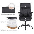 thumbnail image 5 of Office Chair, Adjustable Swivel Chair with PU Leather, High-Back Lumbar Support, Flip-Up Armrests for Home, Office - GD-9335, 5 of 5