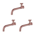 thumbnail image 3 of relayinert Universal Fit Basin Long Lasting Easy Installation Compact Metal Single Cold Wall Mounted Sink 04 Rose Gold 3Set, 3 of 6