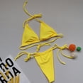 thumbnail image 4 of DPTALR Women Sexy Solid And Printed Swimwear Bikini Split Swimsuit Set, 4 of 4