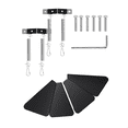 thumbnail image 1 of Squirrel Proof Bird Feeder Baffle Guard Squirrel Flapper Bird Feeder with Anti-Theft Rotation Hanging Bird Feeder Combo, 1 of 5