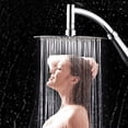 thumbnail image 2 of WHEANG Shower Head High Turbo Pressure Shower Head Bathroom Hand Large Rainfall Water Saving Filter One Size Silver, 2 of 8