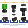 thumbnail image 4 of jovati Garden Hose Connectors and Fittings Garden Hose Plastic Fitting Water Hose Connectors 3/4 Inch 1Set Quick Connect Garden Hose Fittings Garden Hose Quick Connect Fittings, 4 of 8