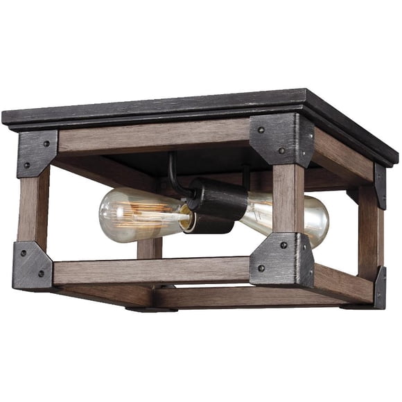 Dunning 2 Light Flush Mount Light Fixture - Stardust, 13-1/2''