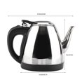 thumbnail image 4 of Electric Kettle  Stainless Steel Electric Kettle  Fast Water Heating Pot  Fast Water Boiling Pot 1.2L Stainless Steel Electric Kettle Fast Water Heating Boiling Pot, 4 of 8