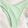 thumbnail image 4 of Cameland Ladies' Sexy Split Shoulder Steel Support Bikini Solid Color Two-piece Swimsuit, 4 of 6