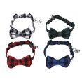 thumbnail image 2 of Collier pour Animaux, 4 Pcs Collier Mignon Doux à Carreaux pour Chien Nœud Papillon Réutilisable pour Petits Chiens Chats Lapins, 2 of 8