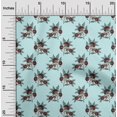 thumbnail image 1 of oneOone Silk Tabby Fabric Leaves & Floral Block Decor Fabric Printed BTY 42 Inch Wide, 1 of 4