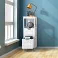 thumbnail image 4 of Costway Armoire de Salle de Bain en Bois au Sol Support de Rangement Multifonction Organisateur Chambre, 4 of 10