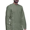 thumbnail image 3 of Atasi Indian Asymmetric Party Wear Kurta With White Churidar Pajama Set For Men, 3 of 3