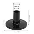 thumbnail image 4 of 15 Pcs Accessoires Cymbale Instrument Manchon de Support de Tambour en Plastique Noir Base de Tambour Durable Composants Solides pour Tambour, 4 of 9