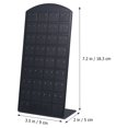 thumbnail image 3 of 72 Holes Earring Holder Ear Stud Jewelry Stand Display Stand Showcase (Black), 3 of 7