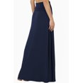 thumbnail image 4 of Jupe Longue Maxi Décontractée en Jersey Drapé Pliable pour Femmes P-3X, 4 of 7
