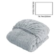 thumbnail image 3 of Milk Fleece Sheet Full Size Milk Wool Fitted Sheet Mattress Protector Blue Jacquard Thermal Fleece Bed Cover for Winter(1Pcs) JASKFLY, 3 of 8