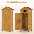 thumbnail image 3 of Costway Remise de Jardin Extérieure Verrouillable Armoire de Rangement Organisateur d'Outils avec Étagères, 3 of 10