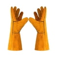 thumbnail image 1 of Welding Gloves Heavy Duty Double Layer Cowhide Leather For Heat Resistance And Cut Durable Comfortable Work Gear, 1 of 2