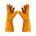 Gloves for Welding Thickened Double Layer Cowhide Durable Heat Comfort Industrial Work Hand