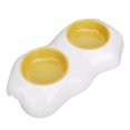 thumbnail image 1 of Pet Bowl, Cat Bowl Higher And Wider Base Egg Yellow Prevent  Slip Bottom  For Water For Dog Double Bowl, 1 of 8
