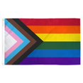 thumbnail image 4 of Rainbow Flag Banner Durable UV Resistant Progress Pride Flag Support for LGBT Flag, 4 of 7