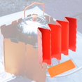 thumbnail image 4 of koolsoo Camping Stove Windscreen Folding Backpacking Outdoor Stove Windshield Red, 4 of 9