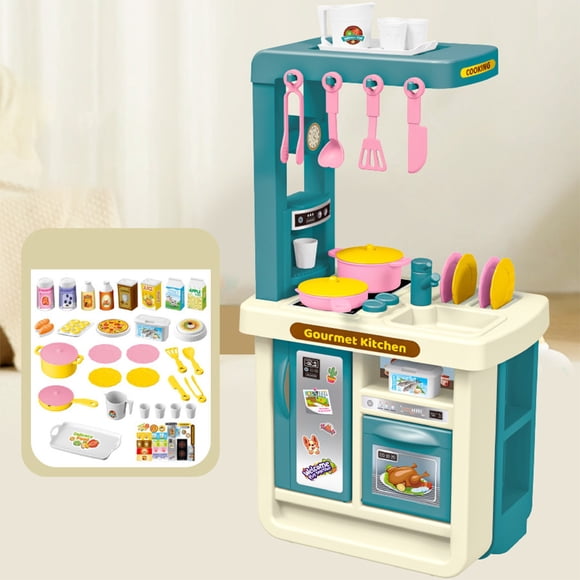 LSLJS Children's 43-piece Set Of Simulation Tableware Cooking Kitchen Play House Tableware Children's Educational Toys Boys and Girls Holiday Toys Birthday Gift, Education