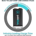 thumbnail image 4 of Pale Blue Lithium Ion Rechargeable 9V Batteries - 2 Pack, 4 of 5