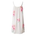 thumbnail image 4 of Pompotops Robe Bohème à Imprimé Floral pour Femme Été Sans Manches T-Shirt Plage Mini Robes, 4 of 5