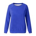 thumbnail image 4 of Qertyioot Chandails à Manches Longues pour Femmes, Mode Chandail Décontracté à Col Rond pour Femmes, Hauts Blouse, 4 of 4