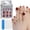 Multicolore, variante sur Cadeaux des Fêtes! Gspmoly Faux Ongles, Faux Ongles 24 Pcs Autocollants d'Ongles d'Orteils Ongles pour Femmes et Filles Press On Nails
