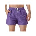 thumbnail image 1 of INSPIRE CHIC Men's Quick Dry Swim Trunks Lightweight Polyester Board Shorts with Mesh Lining 30 Purple, 1 of 7
