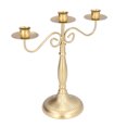 thumbnail image 1 of Candlestick Stand, European Style Simple Candle Holders Gold Decorative Iron  For Christmas For Home, 1 of 8