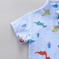 thumbnail image 4 of MIASHUI Toddler Boy Cotton Summer Short Sleeve T-Shirt and Short Set,Blue,3-4 Years, 4 of 9