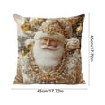 thumbnail image 3 of Fridja Clearance Christmas Pillowcase About 18x18in Pillowcase - Christmas Decoration Patterns Home Pillowcase Flat Printing Imitating Three-dimensional Patterns, 3 of 6