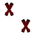 thumbnail image 4 of Maytalsory Bas Longs Épais et Confortables en Polyester Faciles à Assortir Rouge et Noir 2Set, 4 of 6