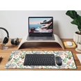 thumbnail image 5 of Desk Mat, Extended Large Gaming Mouse Pad, XXL Keyboard Pad Desktop Protector Mat（31.5x15.75 in）, Mousepad with Non-Slip Rubber Base and Tightly Stitched Edges, Beautiful Floral, 5 of 5