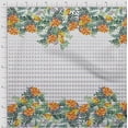 thumbnail image 2 of oneOone Georgette Viscose Fabric Geometric|Leaves & Berries Panel Decor Fabric Printed BTY 42 Inch Wide, 2 of 3