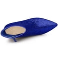 thumbnail image 4 of Unique Bargains Women's Clear Block Heel Glitter Ankle Booties, 4 of 6
