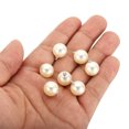thumbnail image 4 of Unique Bargains Pendentifs Perles Factices 12 mm, Lot de 150 Perles Rondes Imitation Perle, Argent Beige, 4 of 6