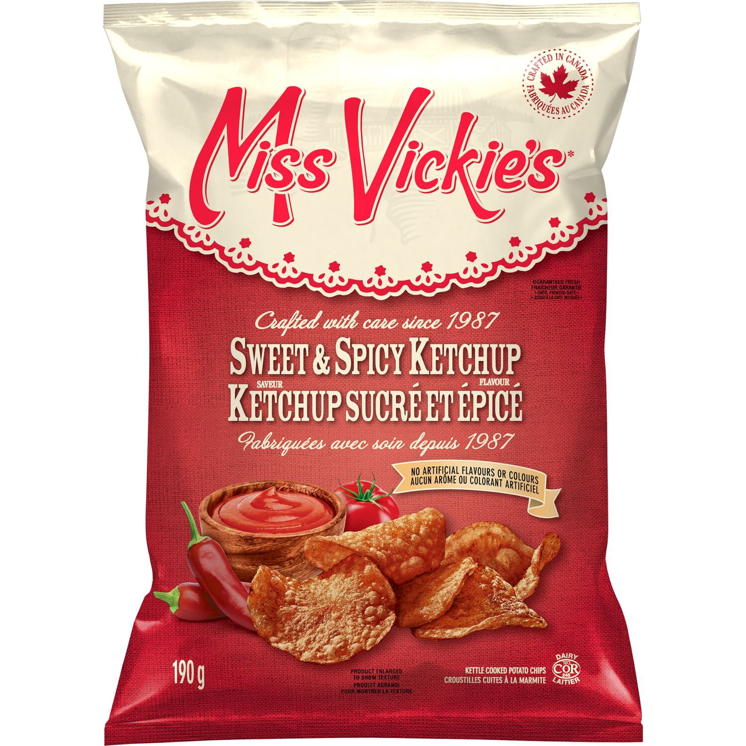 Miss Vickie's Croustilles Saveur Ketchup sucré et