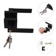 thumbnail image 4 of 1 Set Of Aluminum Door Knob With Lock Heavy Duty Door Handle For Bedroom Or Bathroom Keyed Lever Set For Left Or Right Handled Doors Matte Finish, 4 of 5