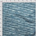 thumbnail image 4 of oneOone Polyester Spandex Teal Blue Fabric Abstracts Sewing Craft Projects Fabric Prints By Yard 56 Inch Wide-LS, 4 of 5