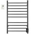 thumbnail image 2 of Ancona Novara Dual Chauffe-Serviettes Mural 10-Bar, Noir Mat, 2 of 7