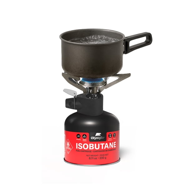 Olympia Isobutane Propane Fuel Canister. Easy use for camping