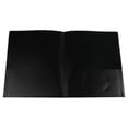 thumbnail image 2 of ZTTD 1 Pack Folder with Pockets, Colored File Folder with Pockets and Business Card Holder, Durable Heavy Duty 2-Pocket Folder for Home Office, Letter Size(01-Black), 2 of 9