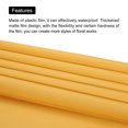 thumbnail image 4 of Unique Bargains Double Sided Color Flower Wrapping Paper Yellow 22.8'x22.8' Waterproof 10 Pack, 4 of 5