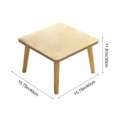 thumbnail image 3 of Essentiels pour la Maison Table Carrée en Bois Table de Balcon Petite Table à Thé Table de Chambre Concise Table Basse Mini Table Basse au Sol Maison, 3 of 6
