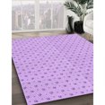 thumbnail image 3 of Ahgly Tapis d'Intérieur Lavable en Machine Carré Transitionnel Heliotrope Violet, 3 Pieds Carré, 3 of 7