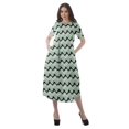 thumbnail image 4 of Moomaya Tenues d'Été Femmes Coton Flex Imprimées Robes Décontractées, 4 of 4